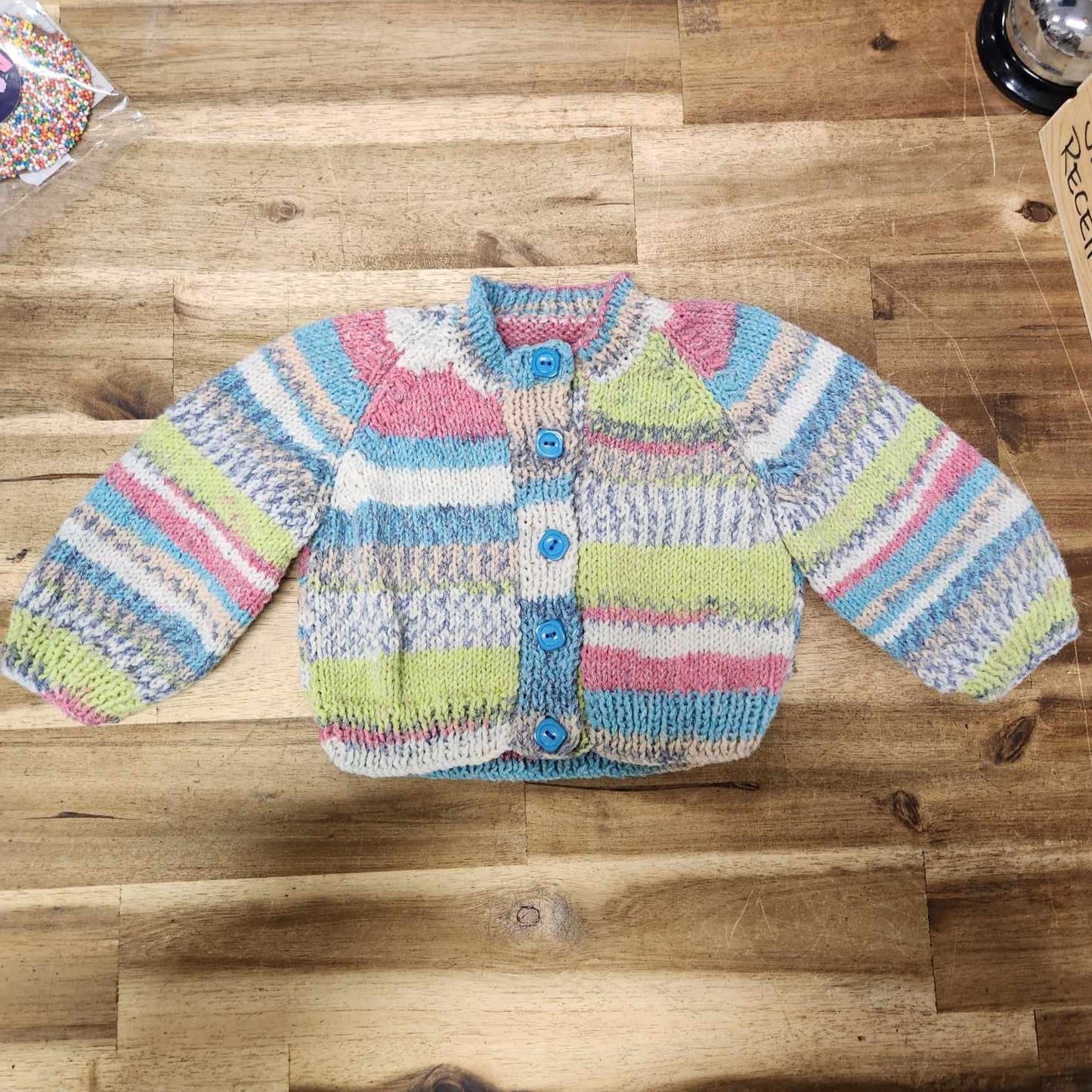 Hand Knitted Baby Cardigan - 4