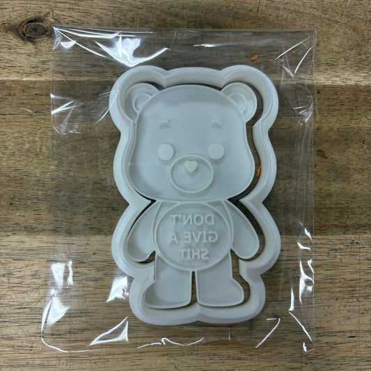 Rude Bear Cookie Cutter - Don't Give A Sh*t