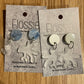 *Earrings Acrylic Opaque Coral Dangles