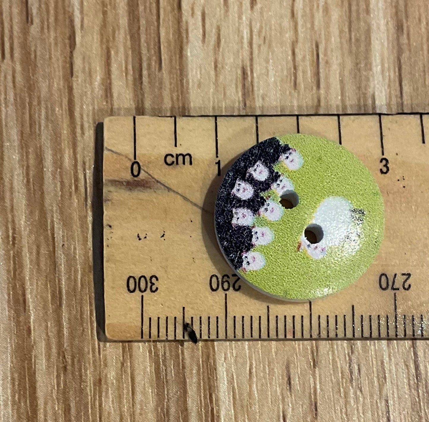 *Loose Buttons -Wooden Sheep Print