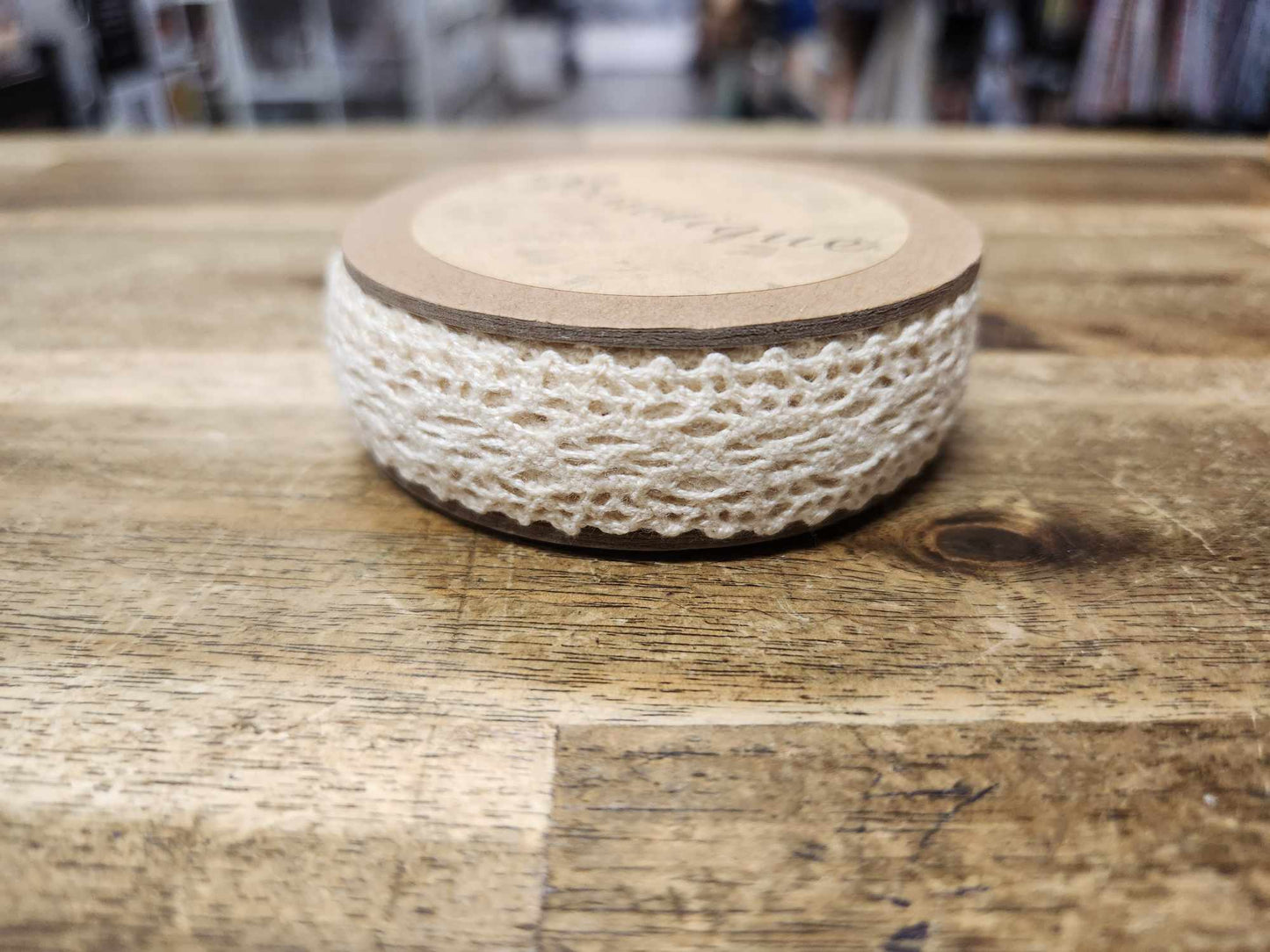 Ribbon per Roll - Cotton Lace Cream