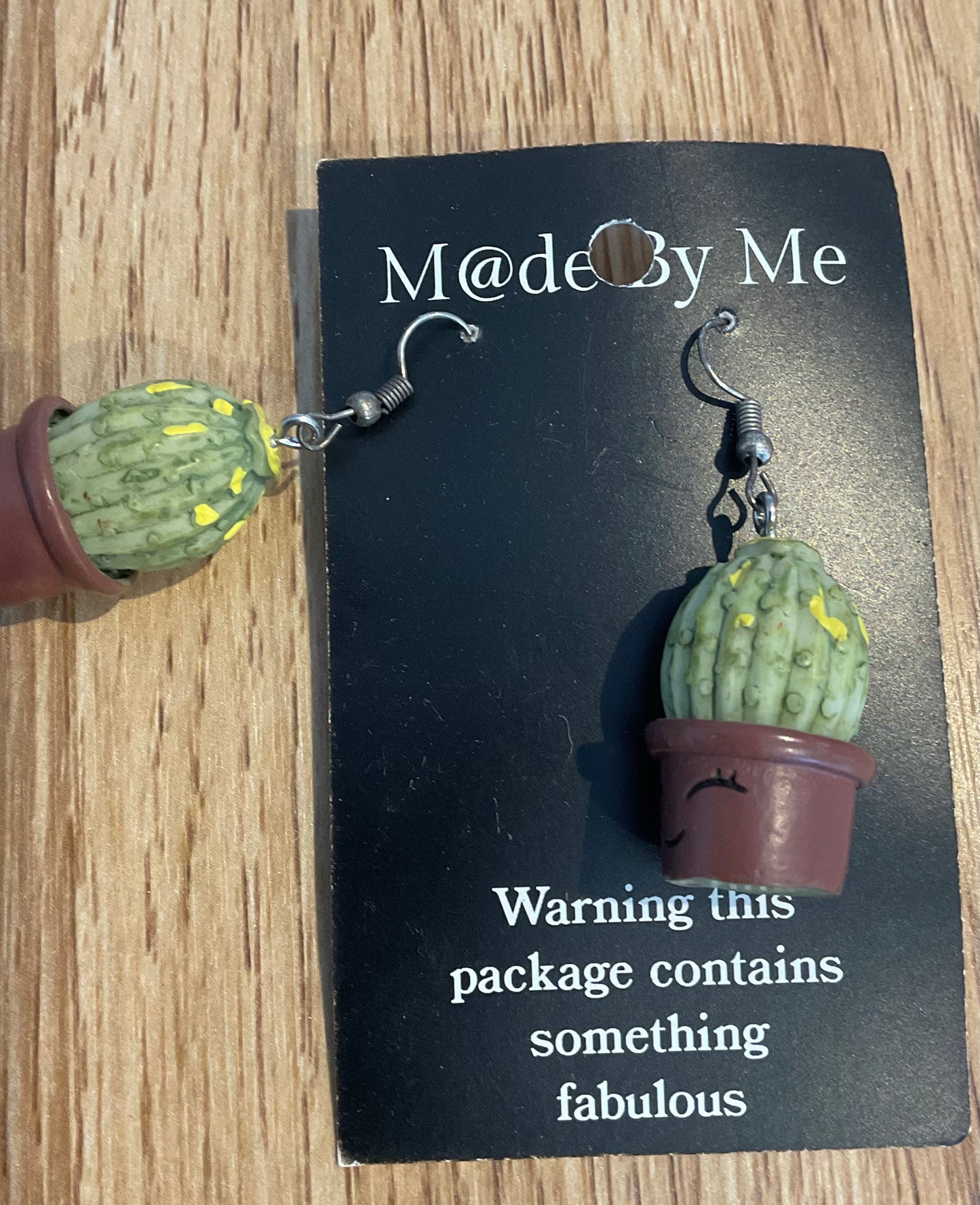 *Earrings Cactus Plant Dangles