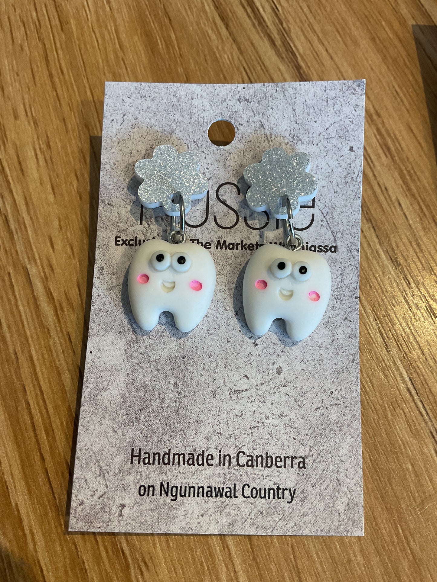 *Earrings Teeth Dangles