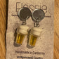 *Earring Beer Schooner Dangles