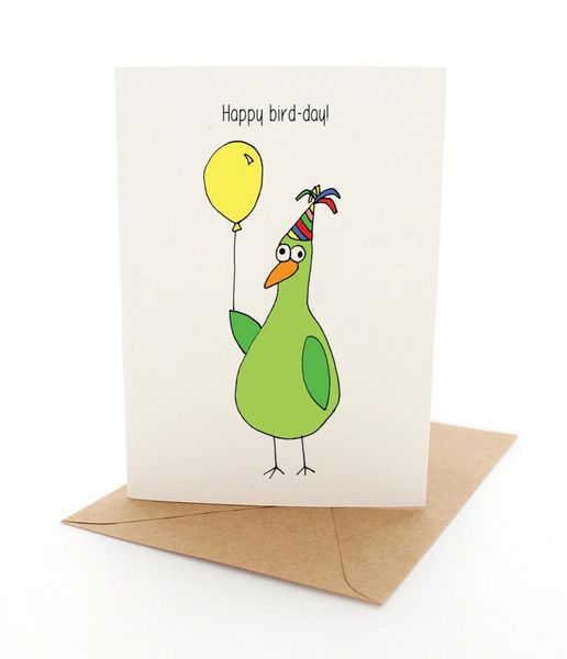 Greeting Card Punny Bird