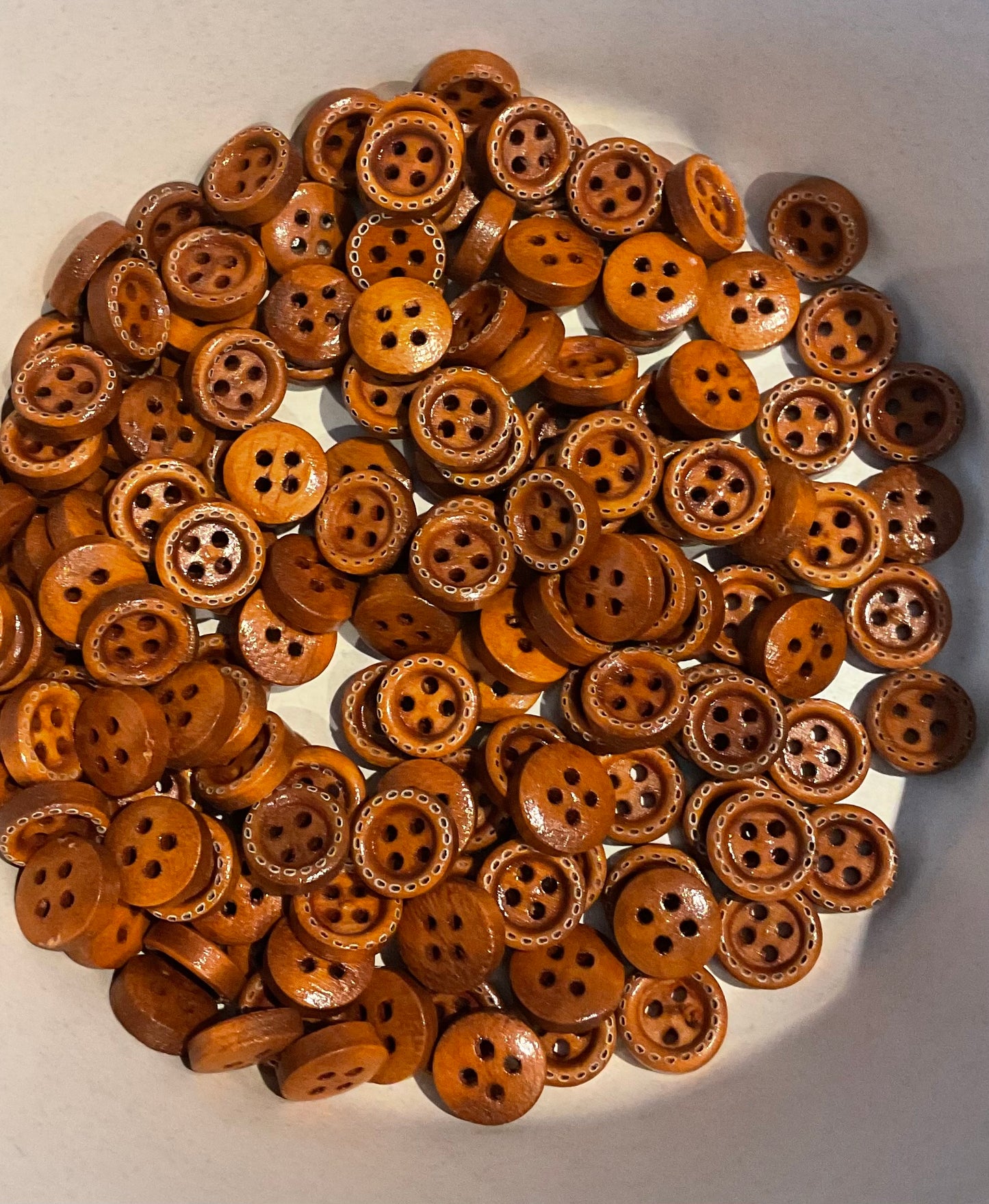 *Loose Buttons -Wooden Round