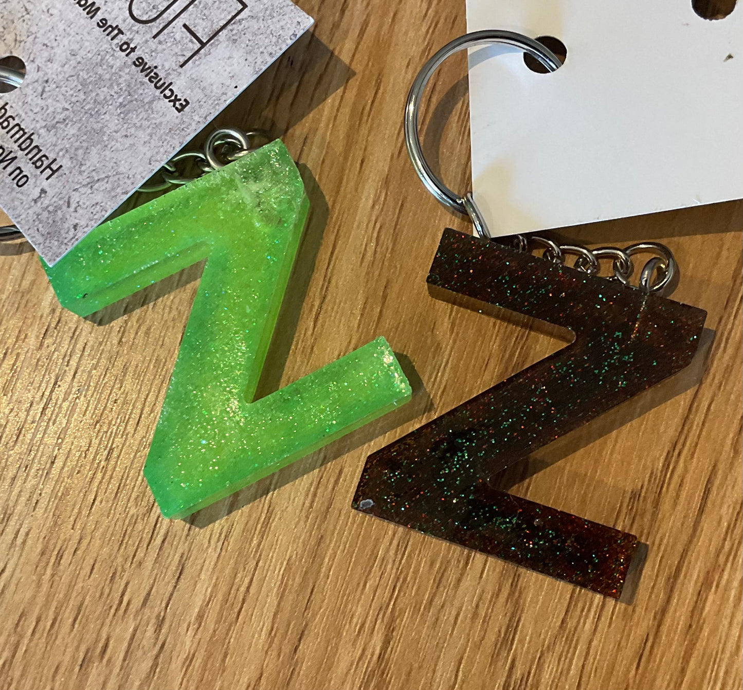*Keychain Resin Letter Z