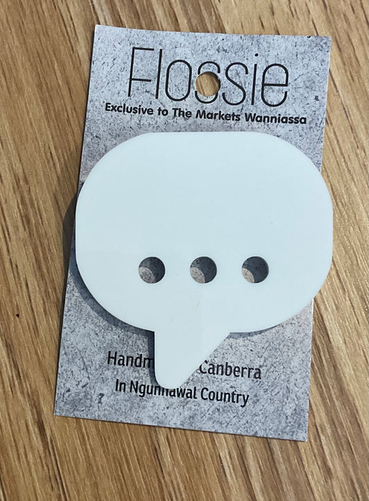 *Brooch Message Bubble