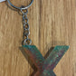 *Keychain Resin Letter X