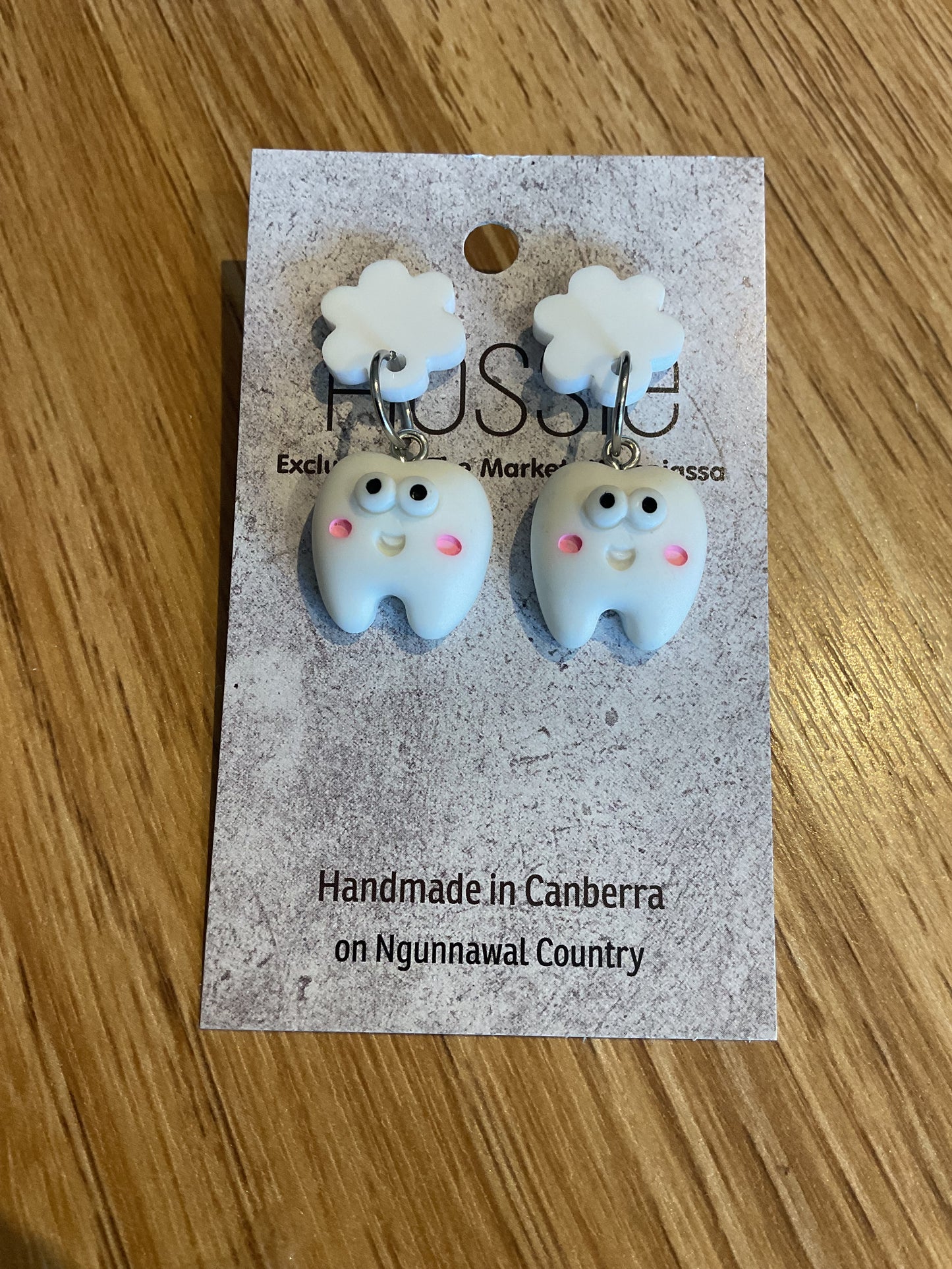 *Earrings Teeth Dangles
