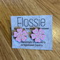 *Earrings Flower Handpainted Studs