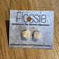 *Earrings Cream Flower Studs