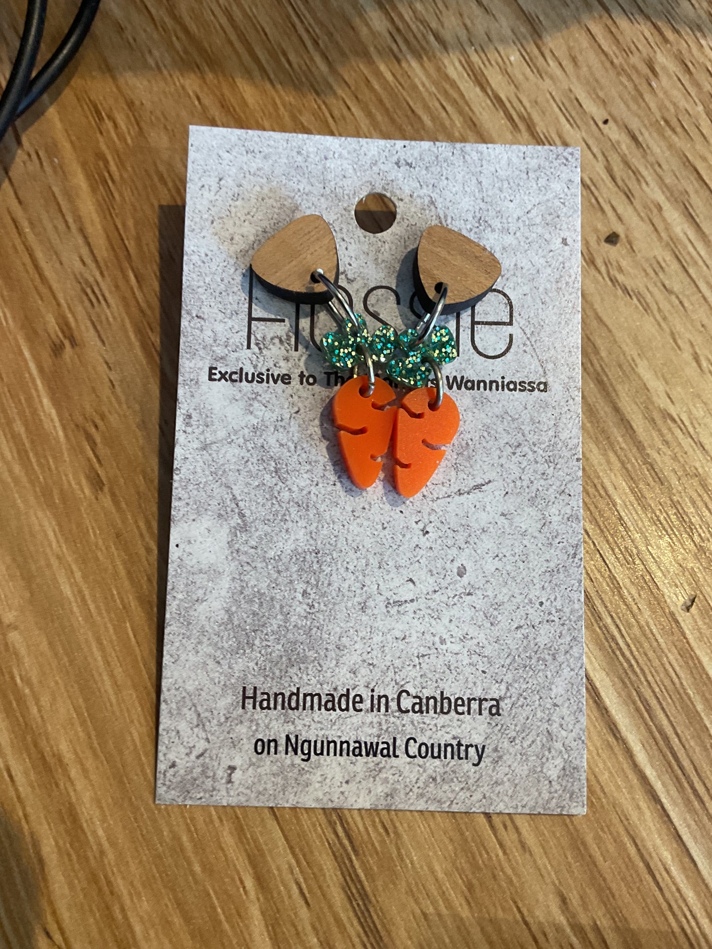 *Earrings Carrot Dangles