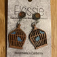 *Earrings Wooden Bird Cage Dangles