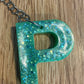 *Keychain Resin Letter P
