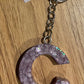 *Keychain Resin Letter C