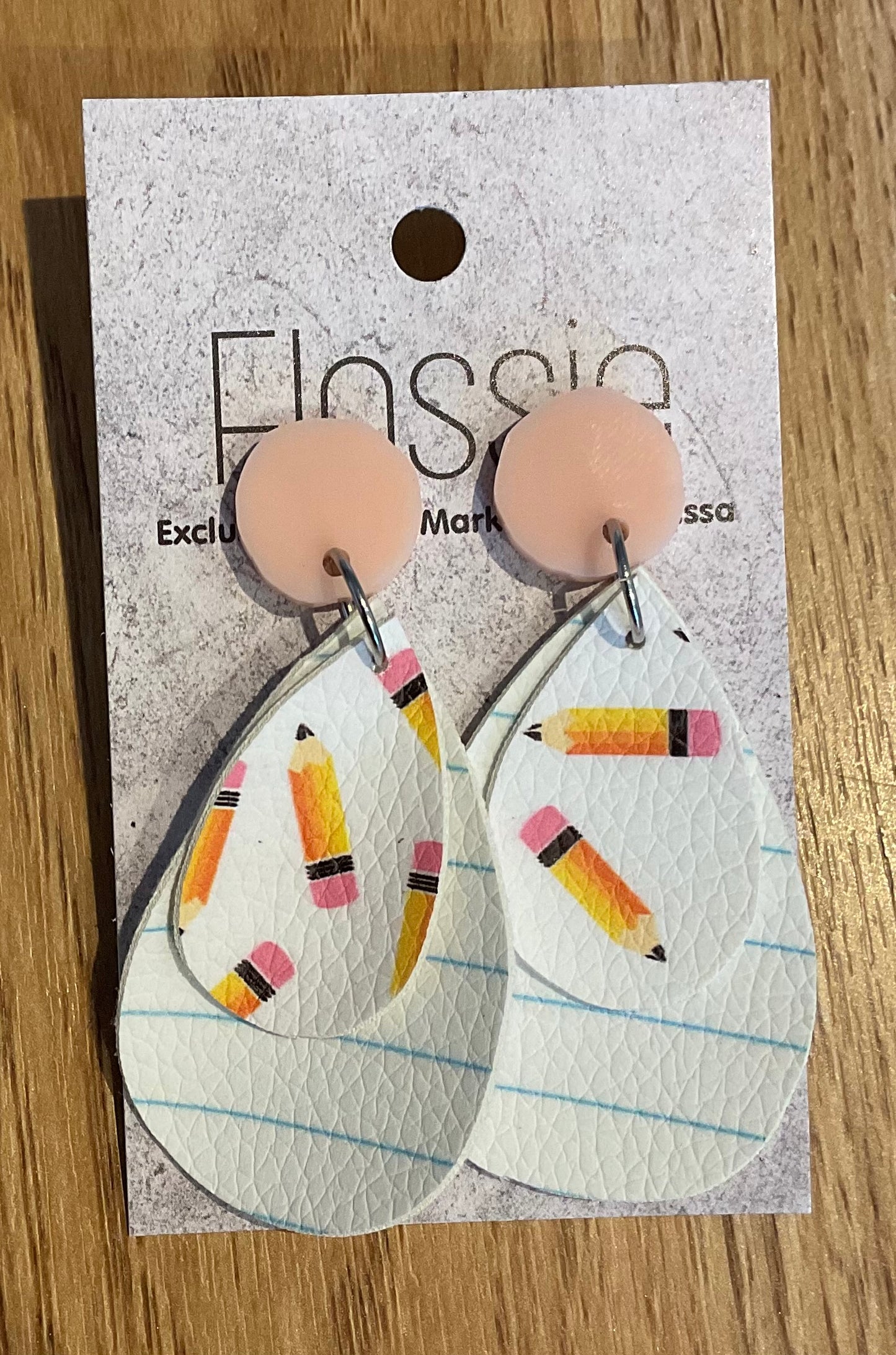 *Earrings Pencil & Paper Dangles