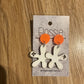 *Earrings Hand Painted Flower Dangles