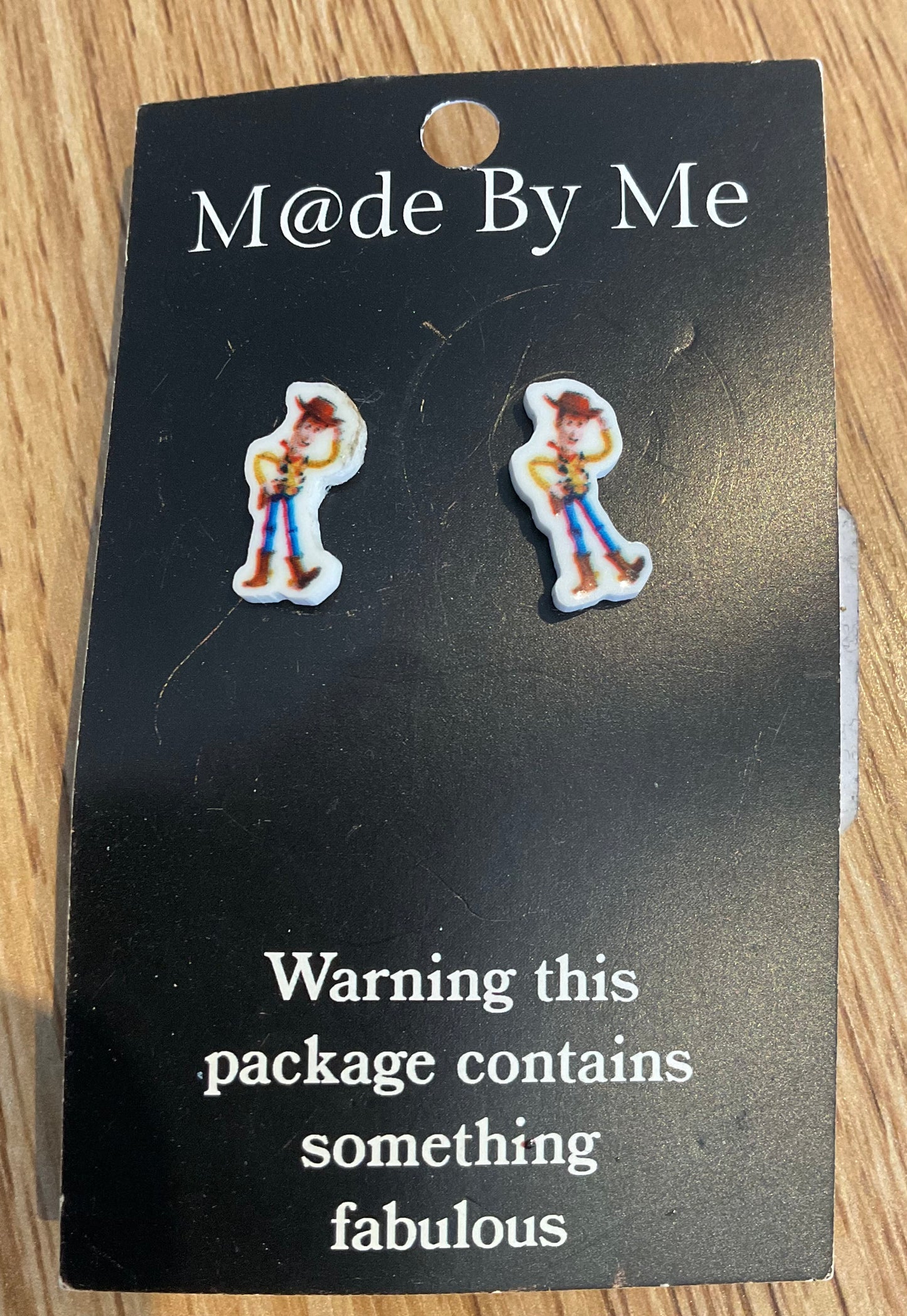 *Earrings Woody Studs