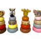 Wooden Mini Safari Animal Stacking Toy
