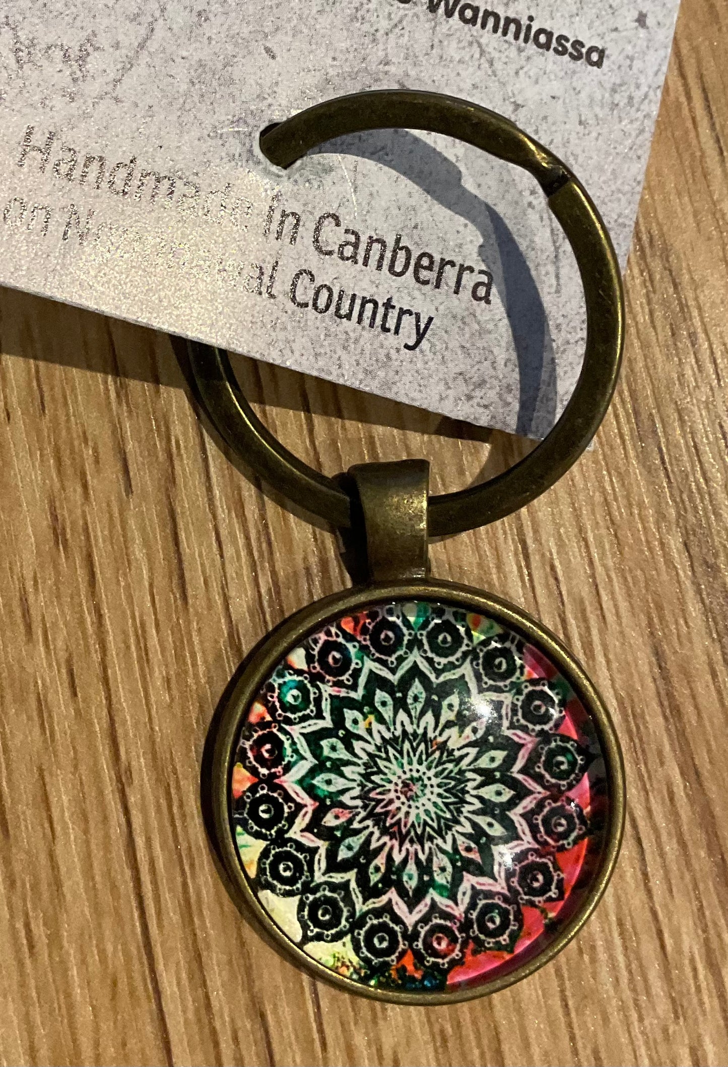 *Glass Dome Keychain Bronze