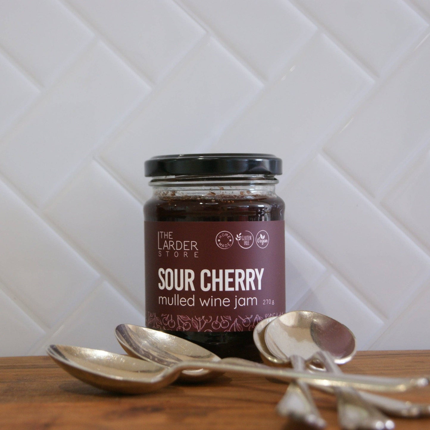 Sour Cherry Mulled Wine Jam