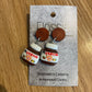 *Earrings Nutella Dangles