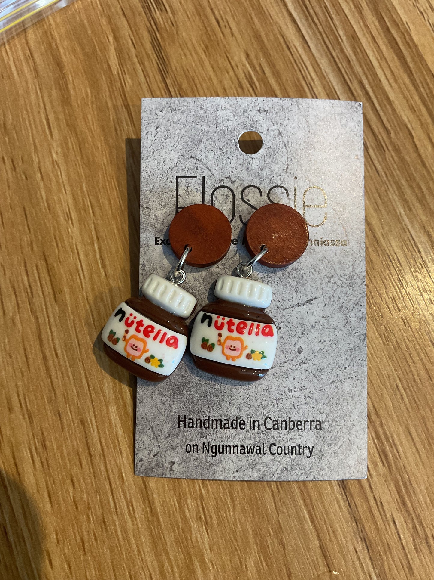 *Earrings Nutella Dangles
