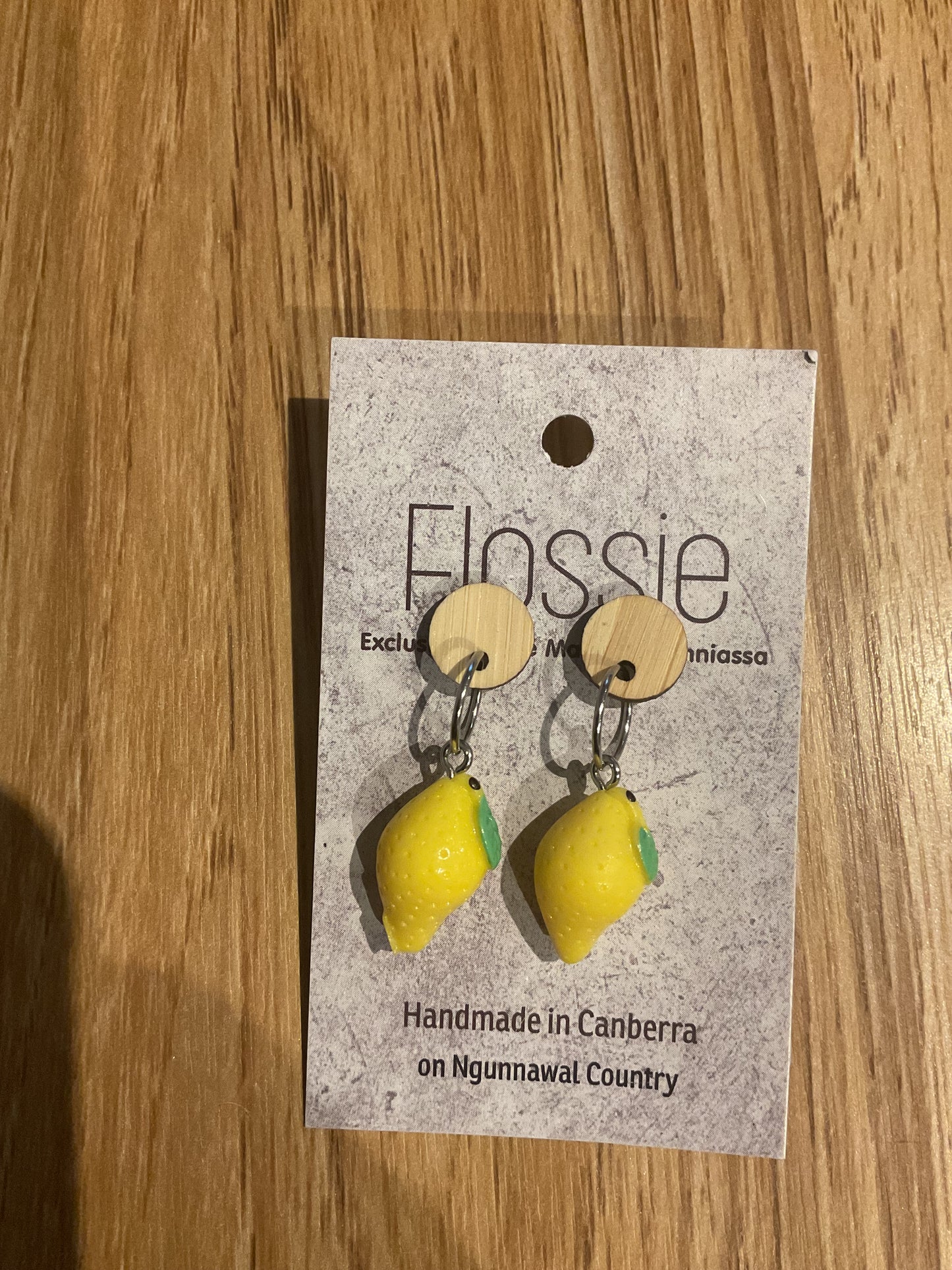 *Earrings Lemon Dangles