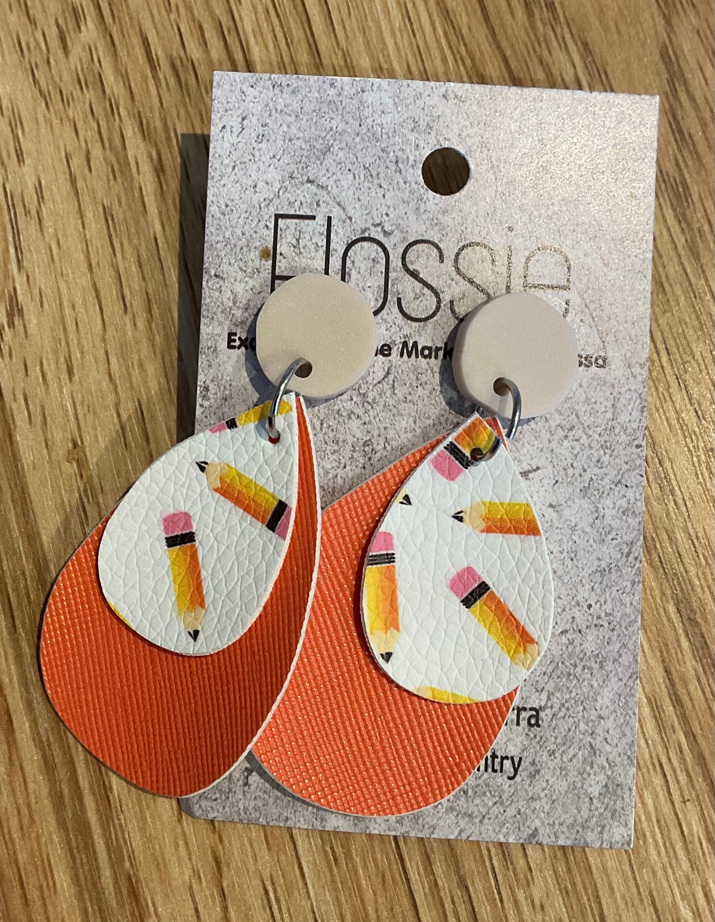 *Earrings Pencil & Paper Dangles