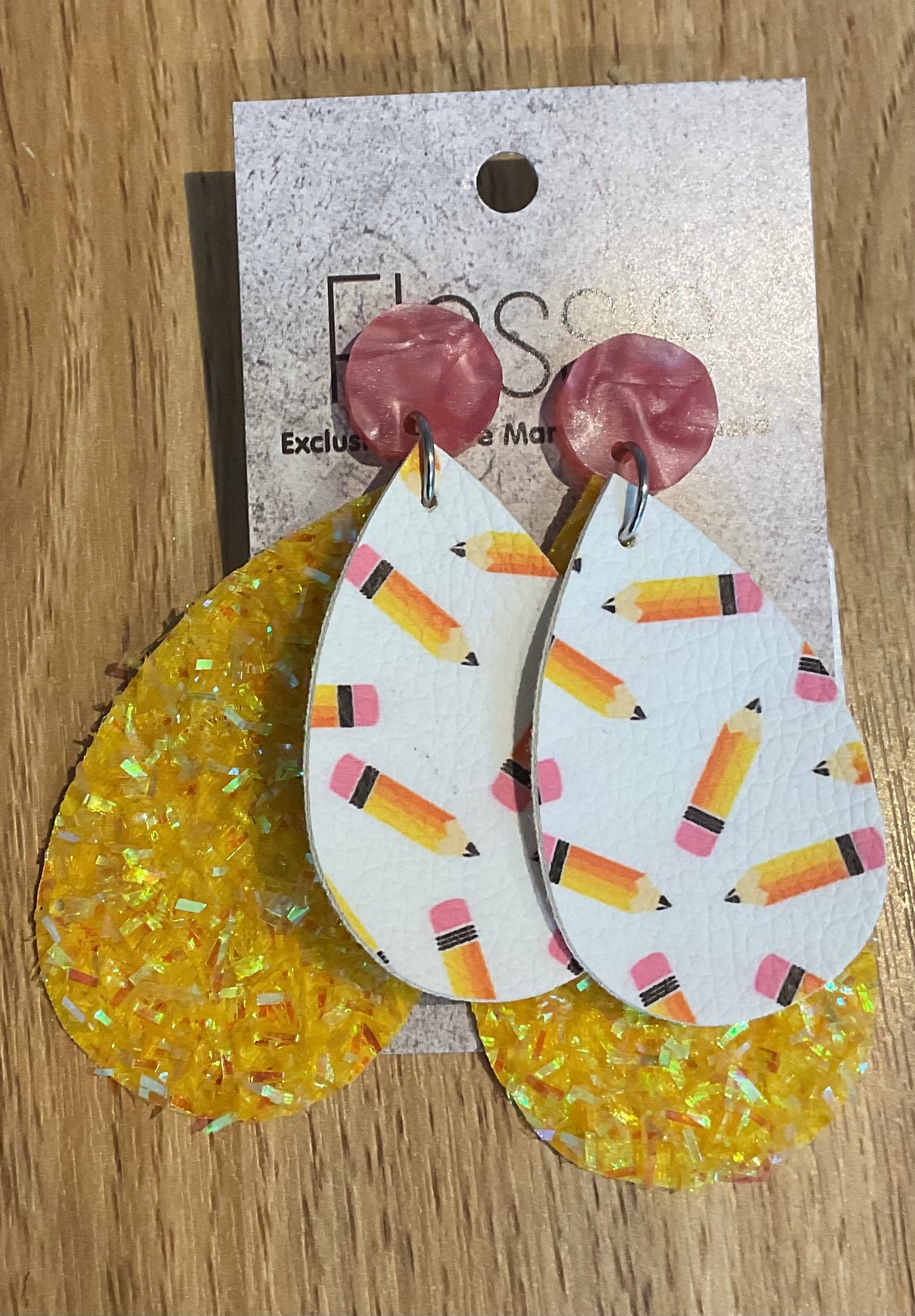 *Earrings Pencil & Paper Dangles