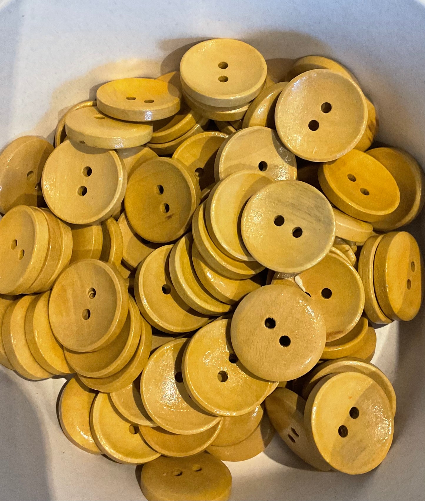*Loose Buttons - Wooden Natural Wood