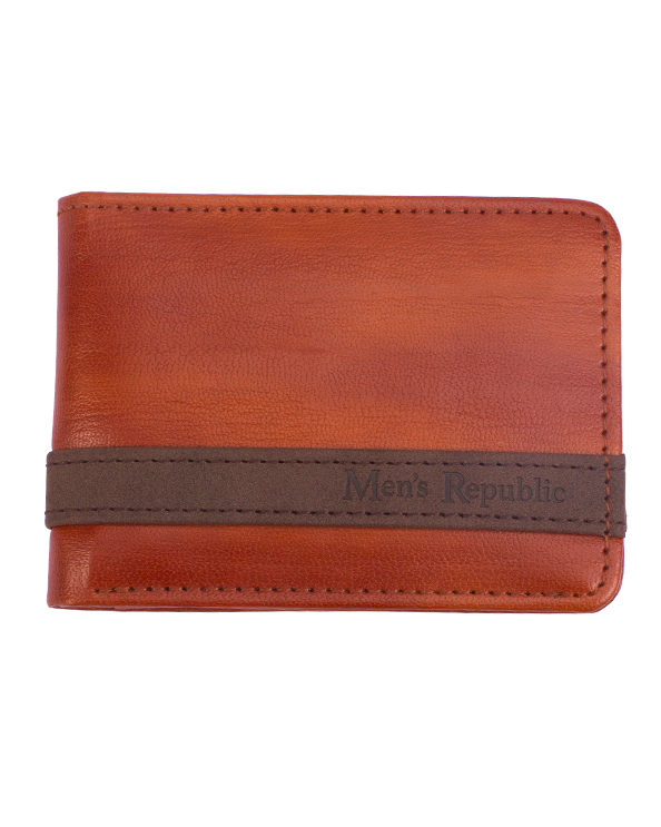 Men's Republic Vegan Leather Wallet - Tan