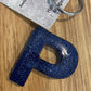 *Keychain Resin Letter P