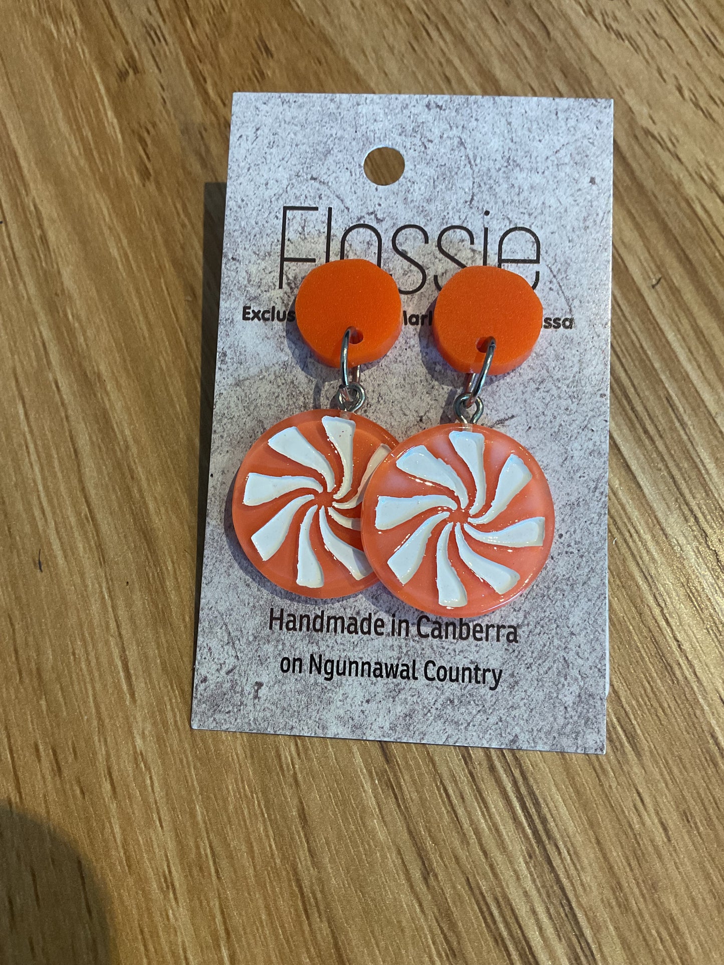 *Earrings Swirls Dangles