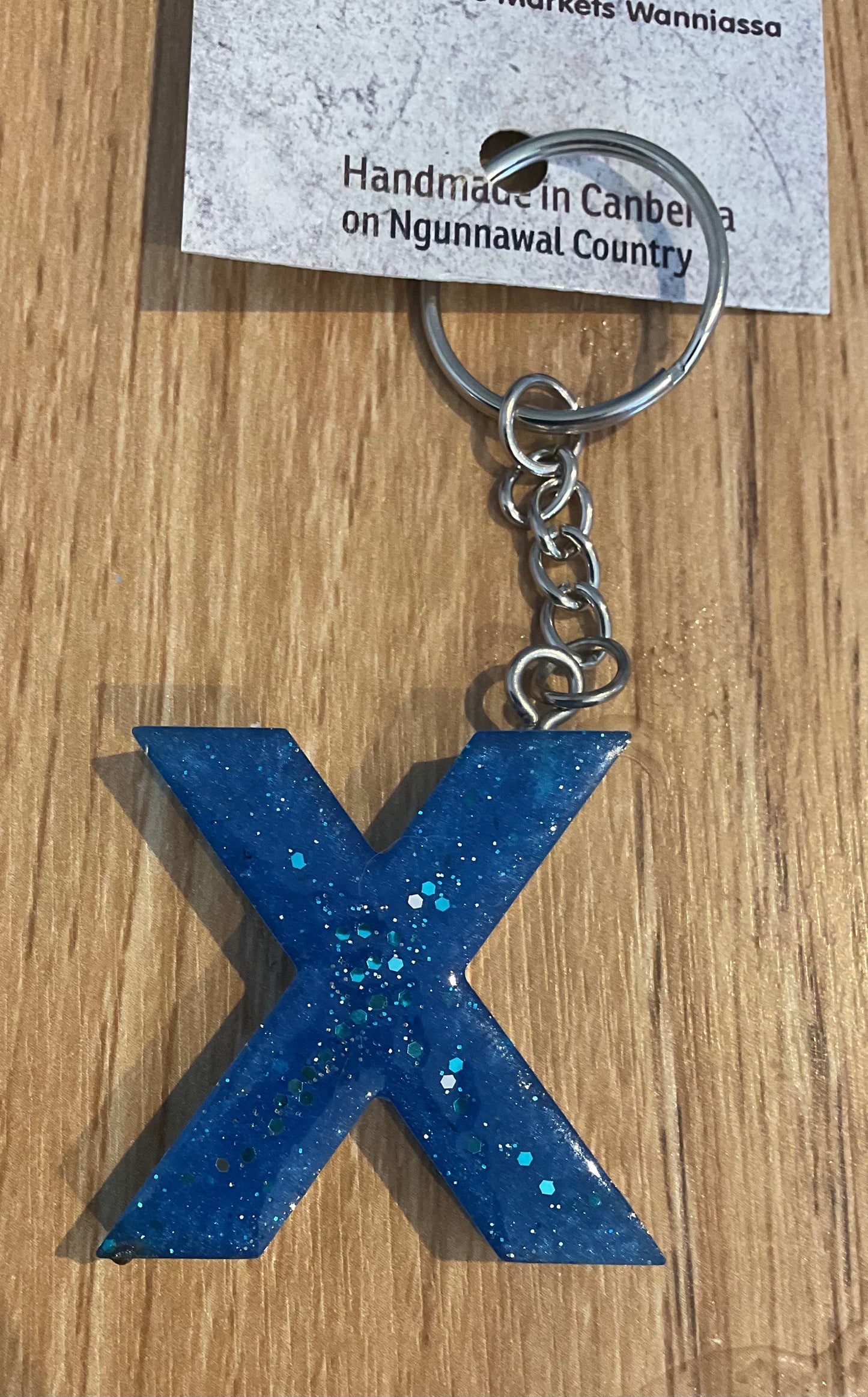 *Keychain Resin Letter X