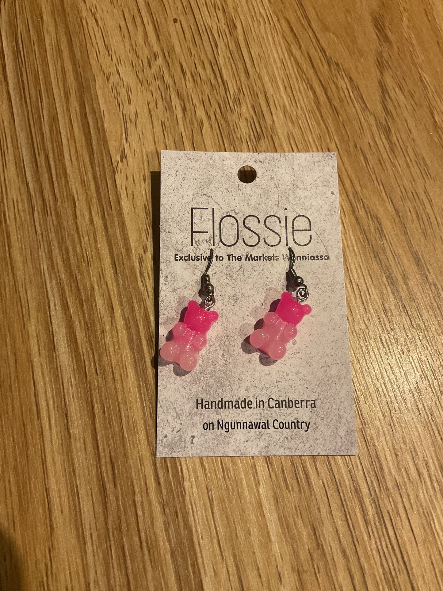 *Earrings Jelly Bear Dangles