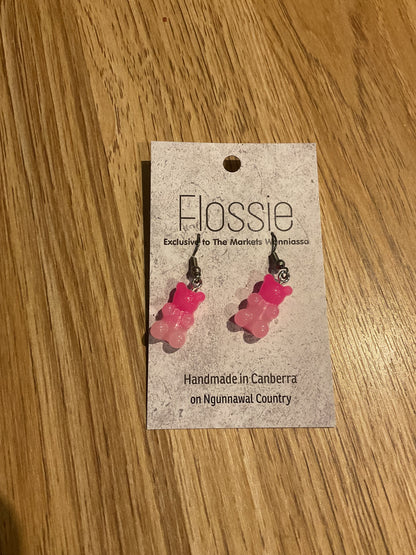 *Earrings Jelly Bear Dangles