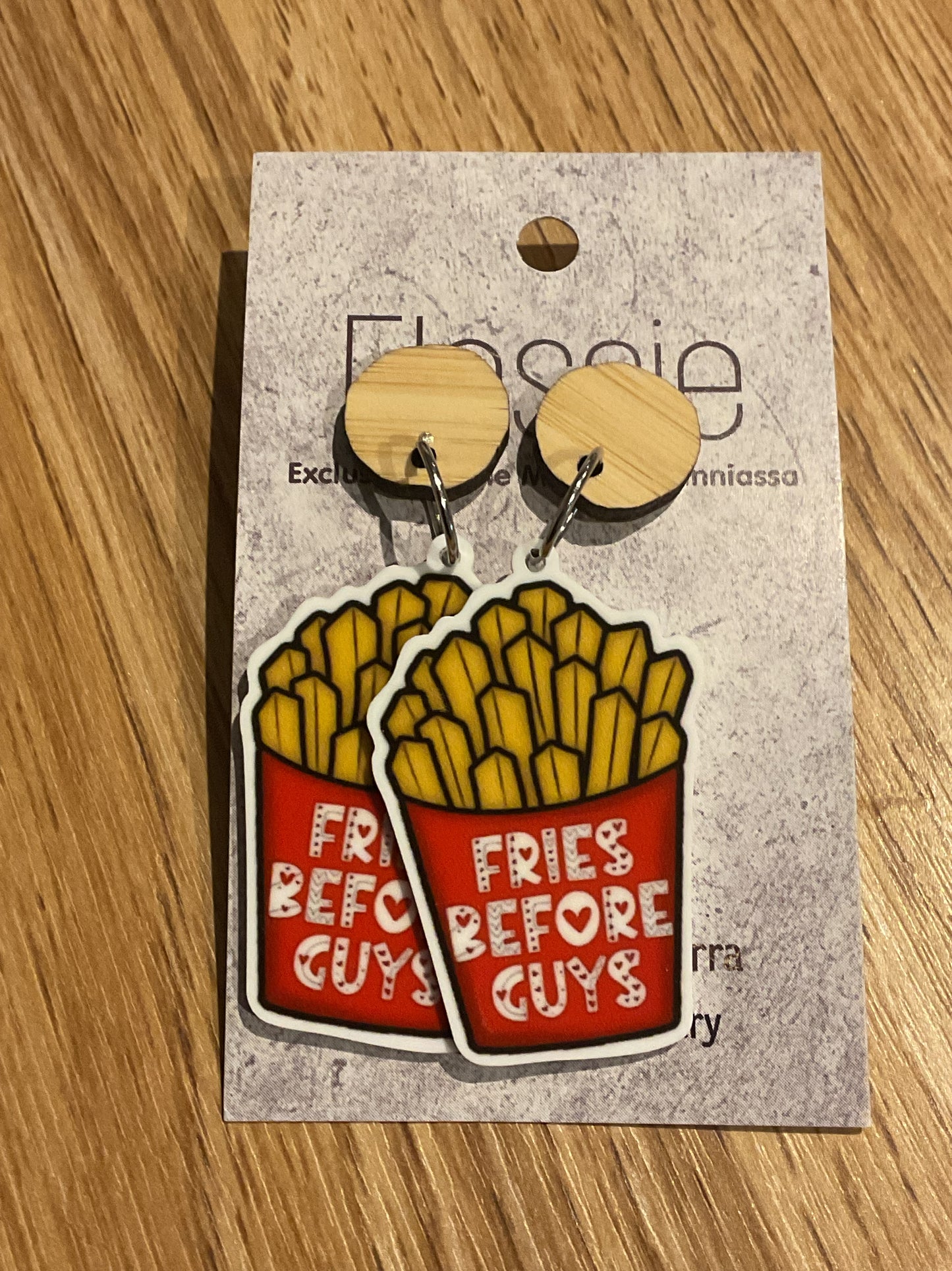 *Earrings Fries Before Guys Dangles