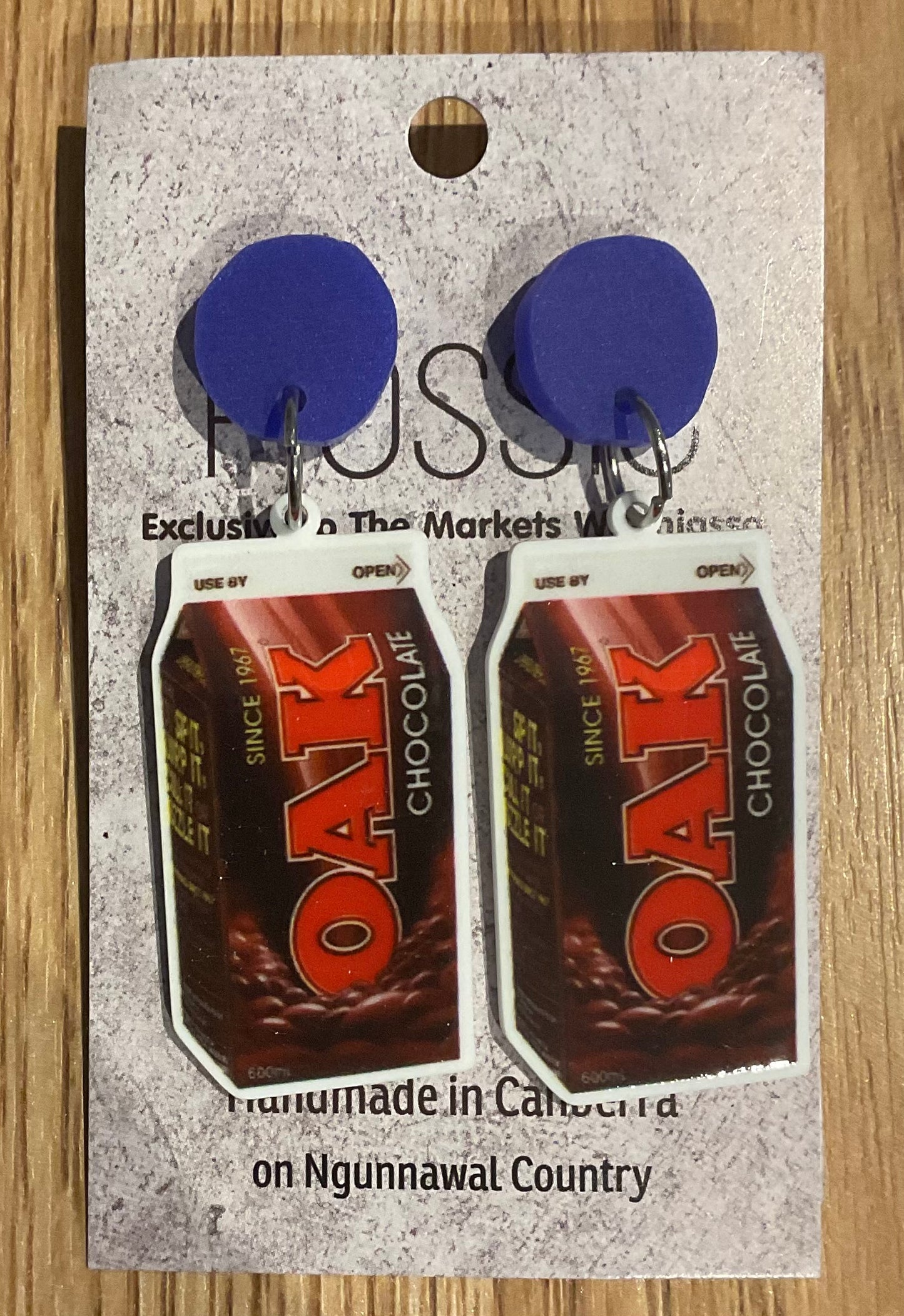 *Earrings Choc Drink Dangles