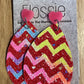 *Earrings Red Zig Zag Dangles