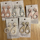 *Earrings Acrylic Hand Painted Dangles