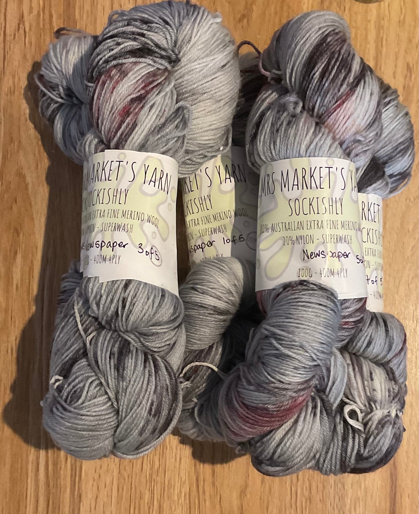 *Sockishly Yarn 4ply Newspaper