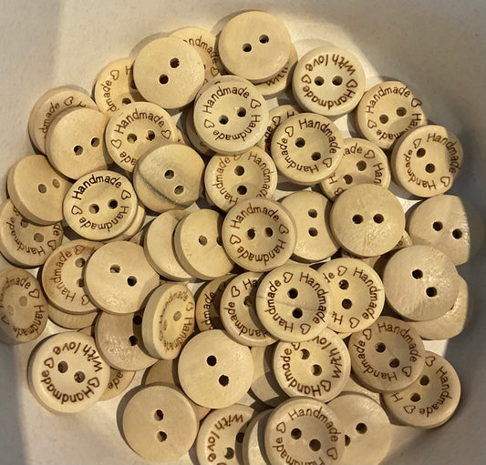 *Loose Buttons -Wooden Handmade