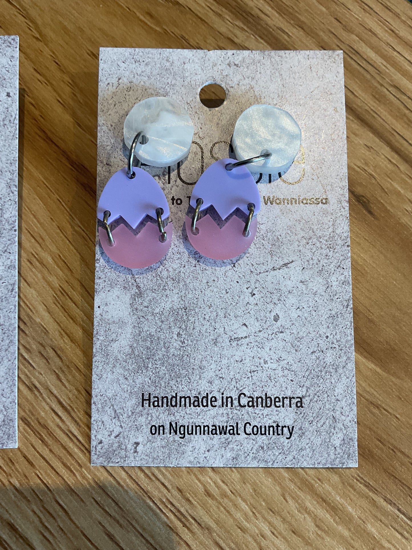 *Earrings Easter Egg Dangles