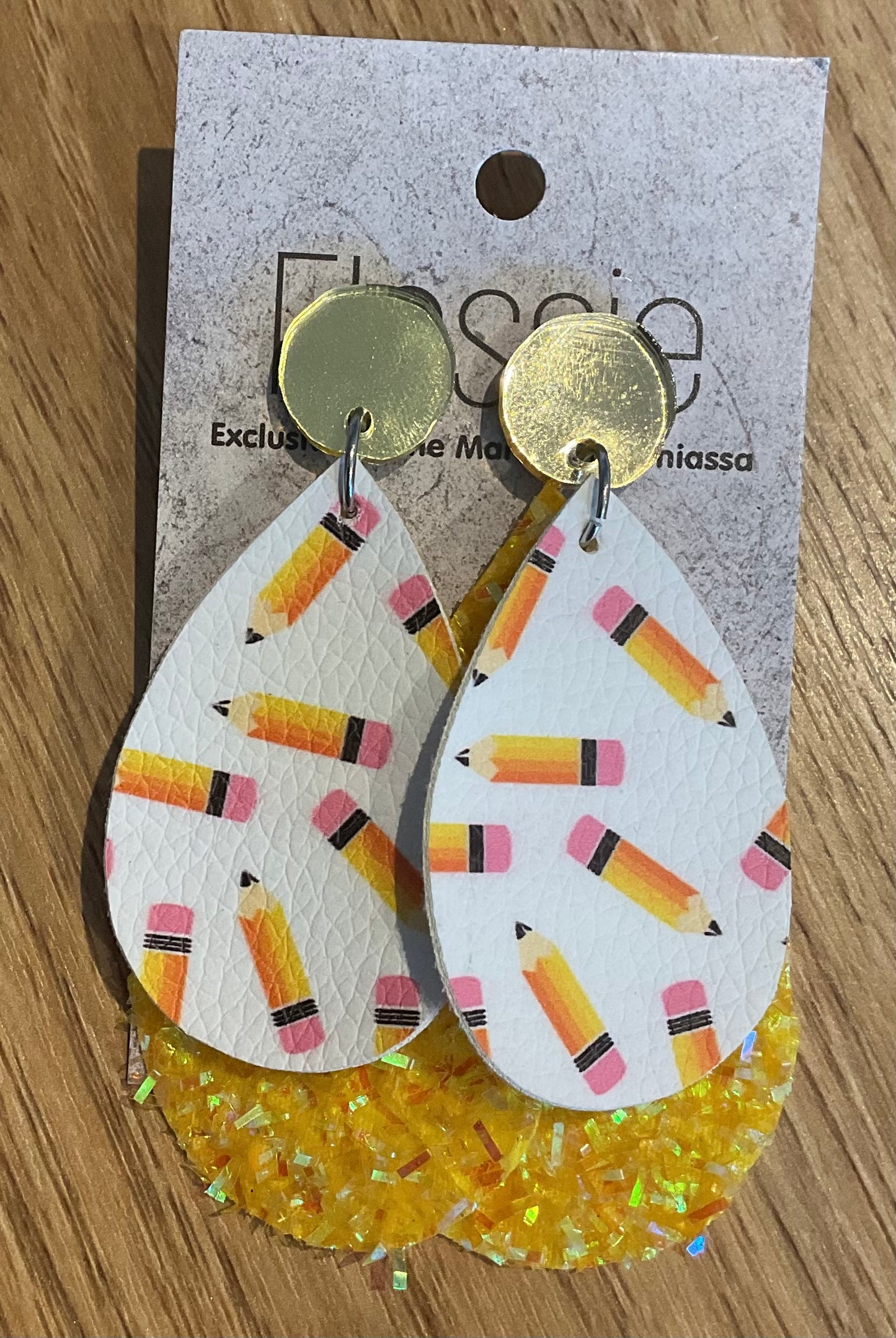 *Earrings Pencil & Paper Dangles