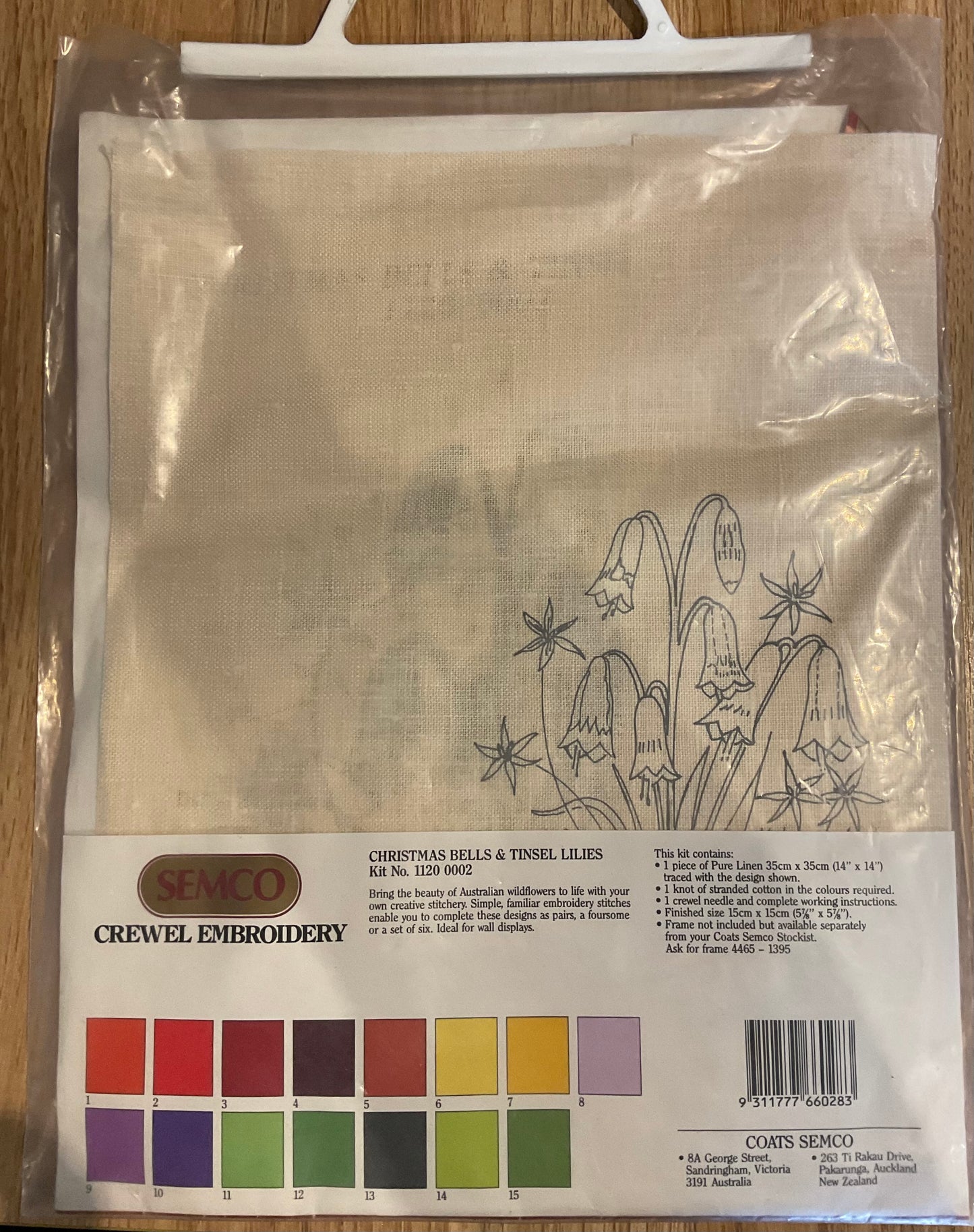 *Crewel Embroidery Kit Christmas Bells
