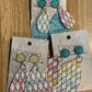 *Earrings Diamond Pastel Glitter Dangles