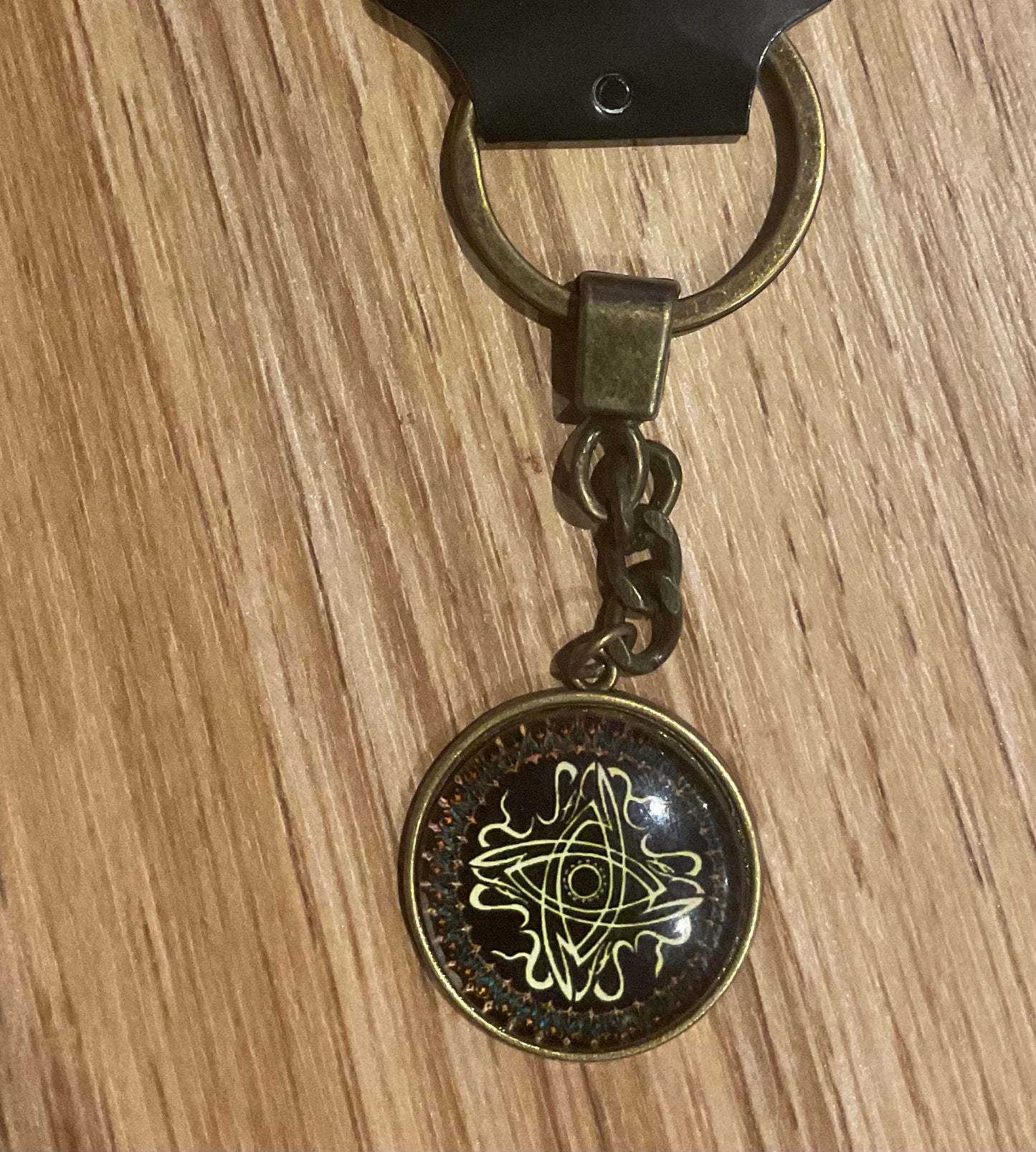 *Glass Dome Keychain Bronze