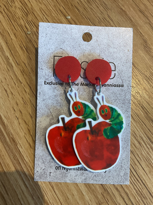 *Earrings Apple Dangles